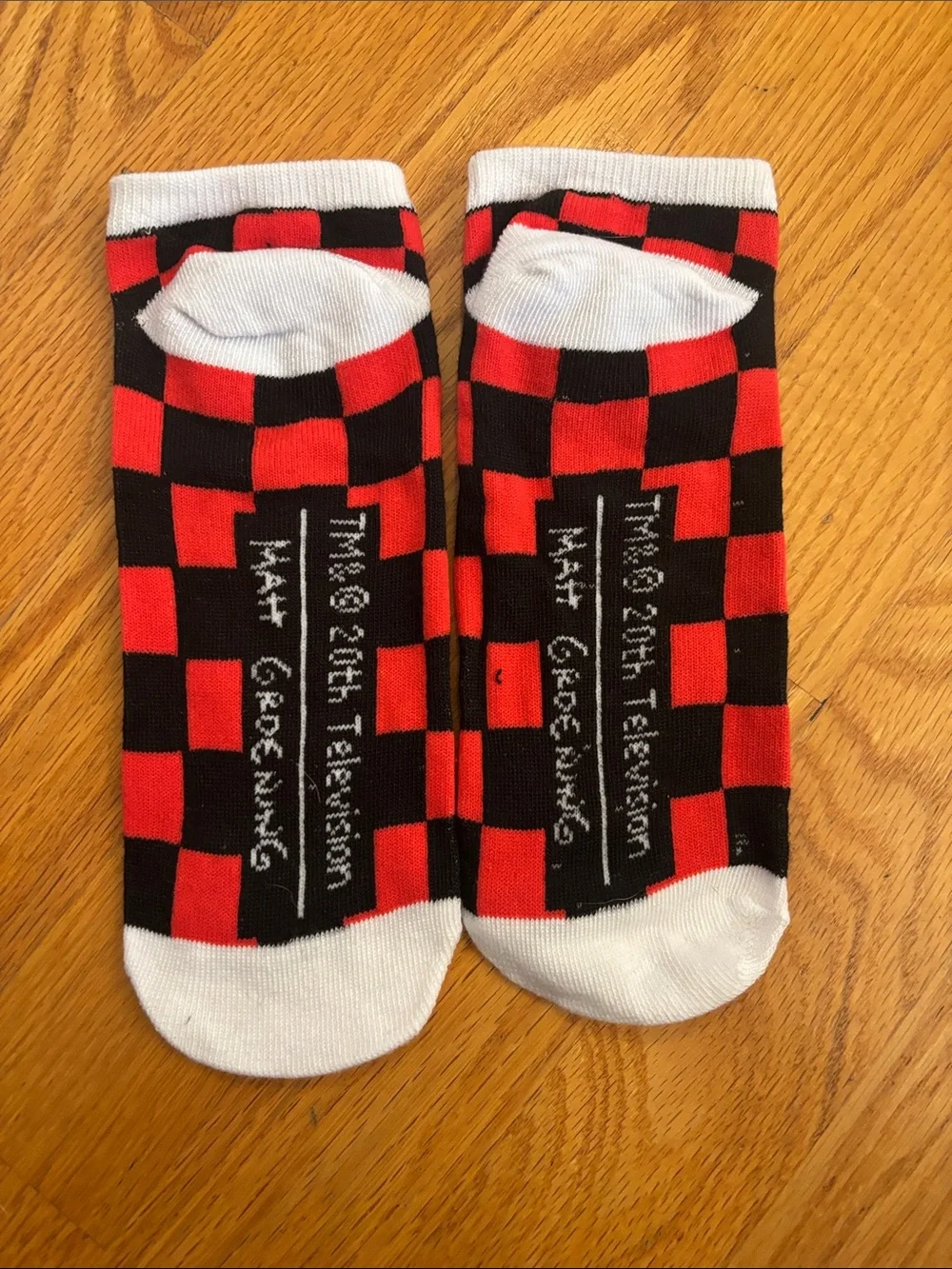 Checkerboard Simpson Characters Ankle Socks - Multi Color (NWOT)